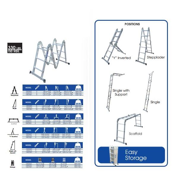 LADDER ALUMINUM INCO ARTICULATED 34 SECTION